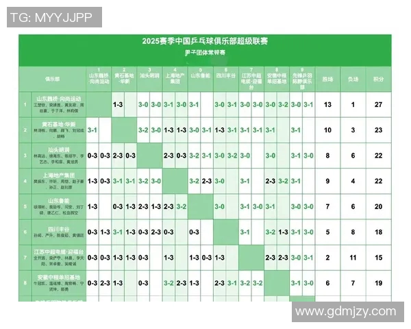 西安乒乓球队强势领跑联赛积分榜以95分稳居第一名 西安乒乓球队强势领跑联赛积分榜以95分稳居第一名